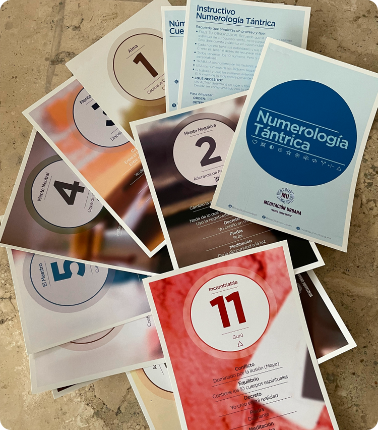 Tarjetas numerología tántria (digital)